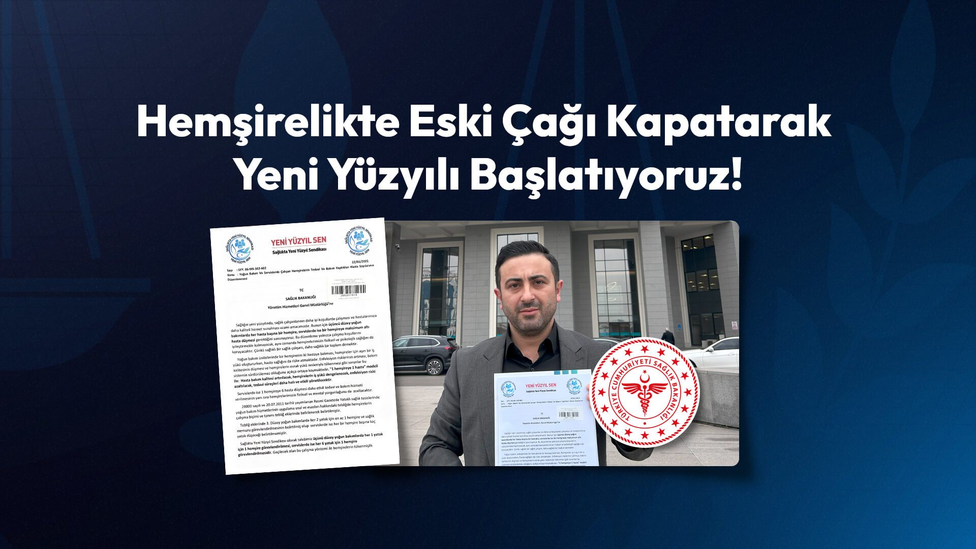 Yoğun Bakımlarda 1 Hemşirenin 1 Hastaya Servislerde 1 Hemşirenin En Fazla 6 Hasta Bakmasıyla İlgili Sağlık Bakanlığına Başvurumuzu Yaptık