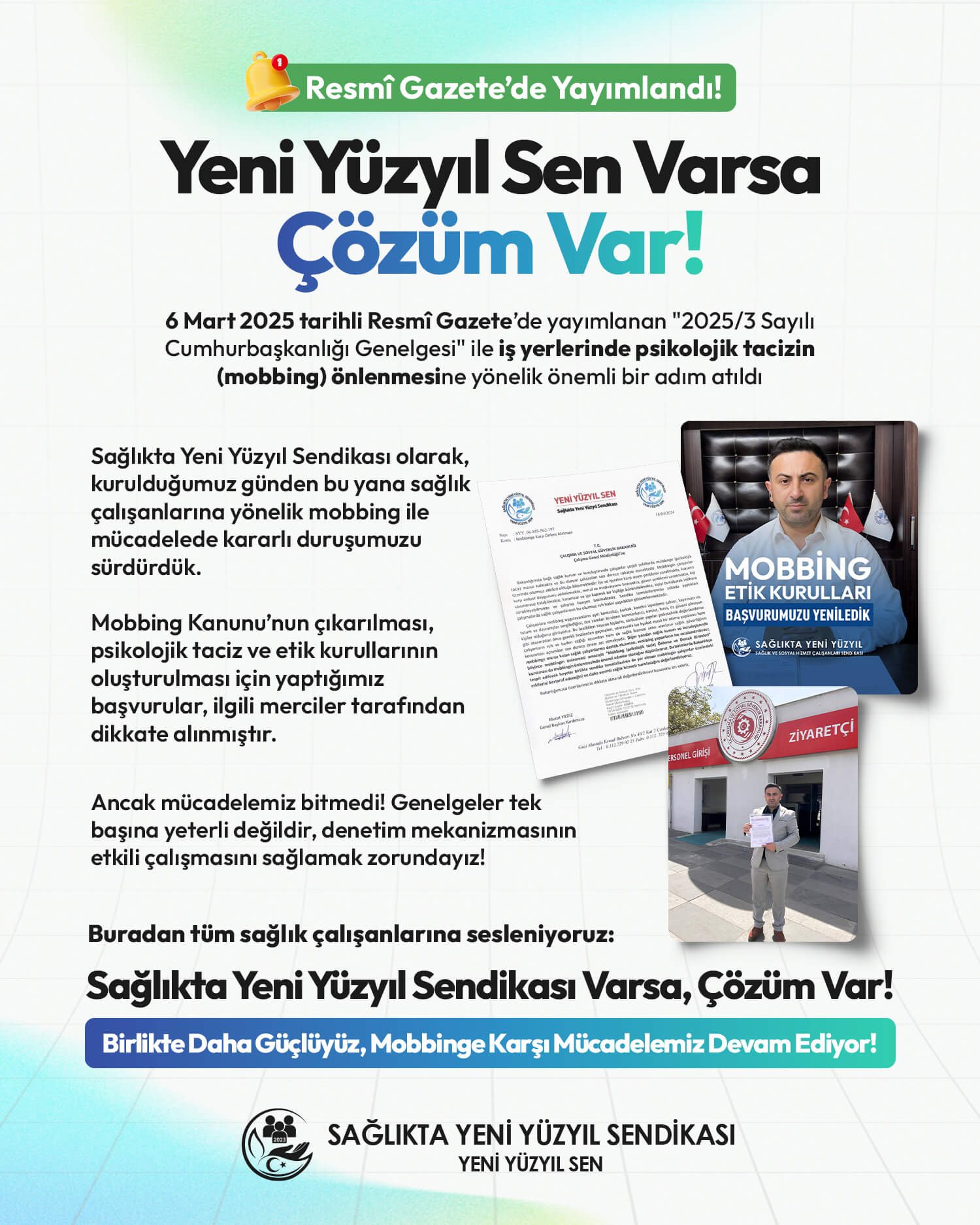 Yeni Yüzyıl Sen Varsa, Çözüm Var!