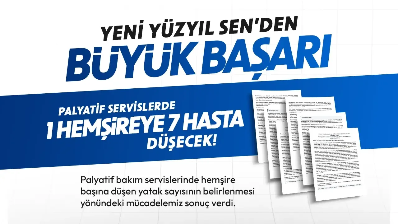 Palyatif Servislerde İlk Kazanım: 7 Hastaya 1 Hemşire