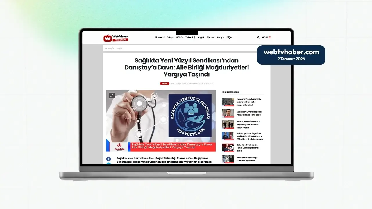 webtvhaber.com sitesinde yayınlanan Danıştay'a açtığımız aile birliği mağduriyetleri davası haberi